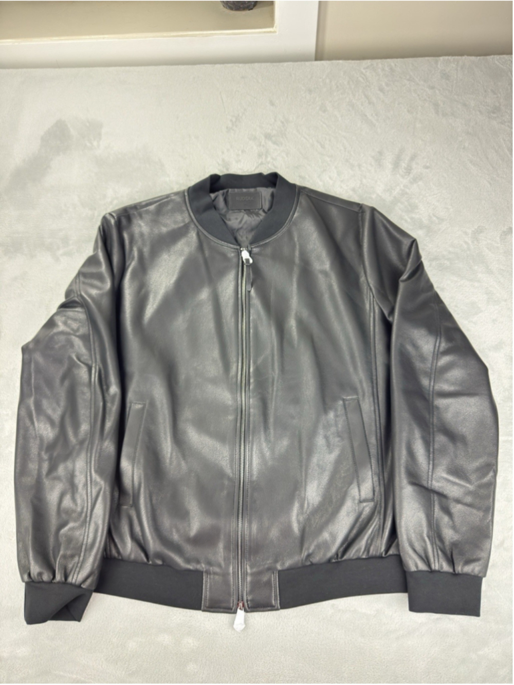 Rudsak NWT Men's Size Large 100% Polyurethane 126670 Jersey Black Jacket